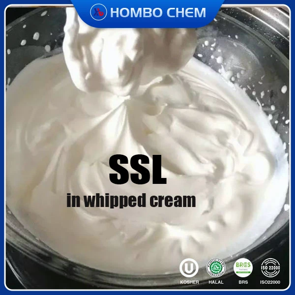 Food Grade E 481 Natrium Stearoyl Lactylate CAS 25383-99-7 (SSL) i pisket krem