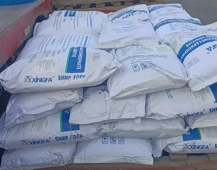 Food Grade Sodium Hexametaphosphate SHMP As Shelating Agent in Sausage And Ham factory